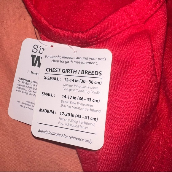 Simply Wag" OK BUT first presents Fleece lined Puppy/Dog Hoodie Sweatshirt - Picture 6 of 8